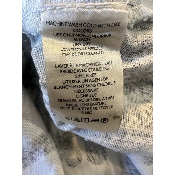 NWT Anthropologie x Pilcro Printed Puff Sleeve Dress Cotton Linen Blend Small - Picture 14 of 16